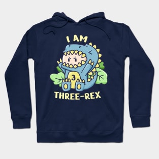 Mom! I am three-REX! RAWRRRRR Hoodie